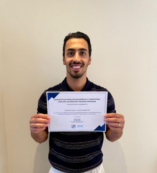 Carlos holding CPD certificate
